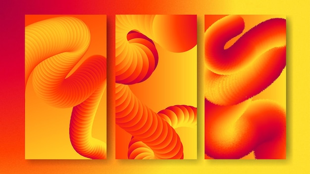 Vector abstract fire background website mobile and instagram stories