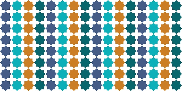 Vector abstract geometric islamic background Bas sur des ornements ethniques musulmans Rayures en