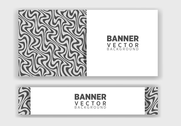 Vector abstract graphic design Banner. Vector horizontal banner template, abstract design.