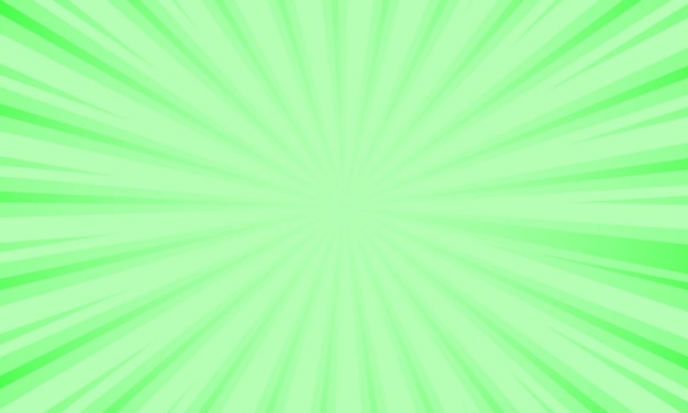 Vector abstract green background with sunburst