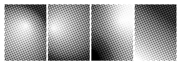 vector Abstract grunge halftone distorted shapes background