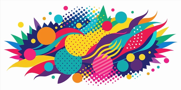 vector abstract lines background composition vector illustration