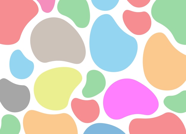 Vector abstract liquid polka dot wallpaper design