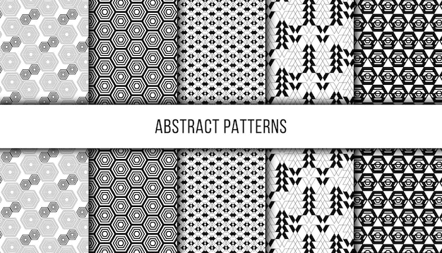 Vector abstract pattern collection design