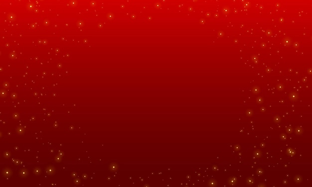 Vector abstract red background with glitter and bokeh