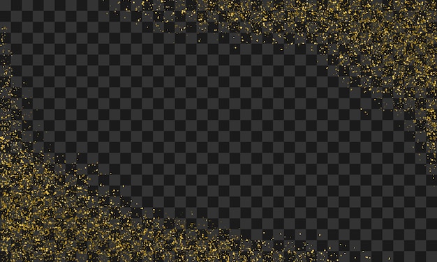 Vector vector abstract transparent golden glitters background