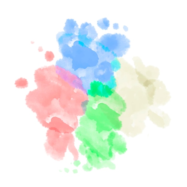 Vector abstract watercolour splatter design