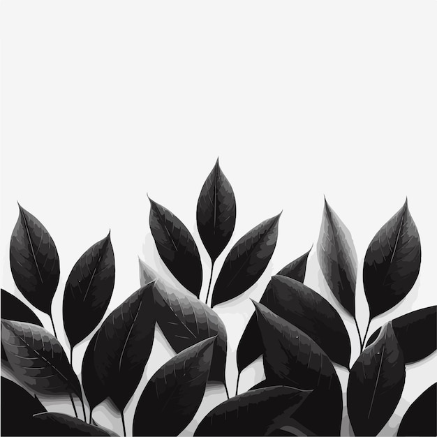 Vector vector of an aesthetic leaf background for editing