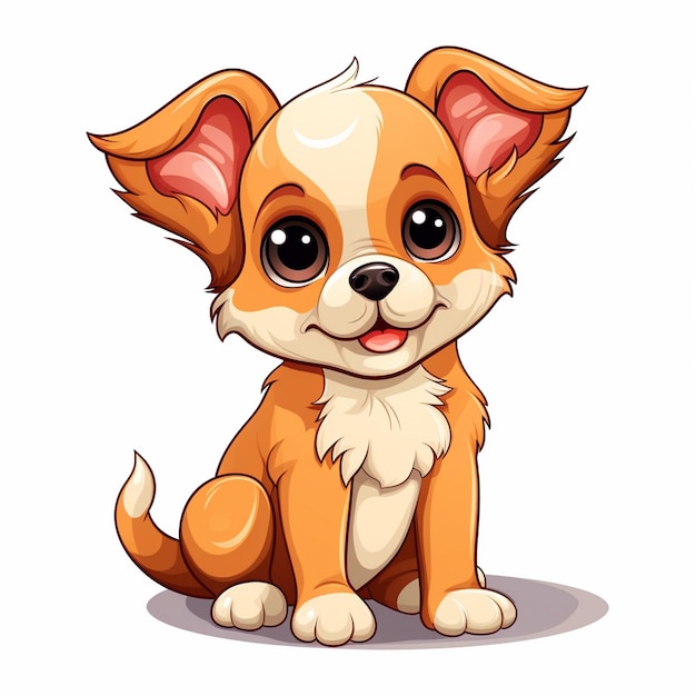 vector animal illustration pet dog cute cartoon set isolated icon design puppy happy ca