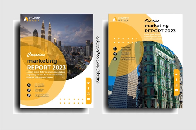 Vector annual report brochure flyer design template vector leaflet presentation book cover templates