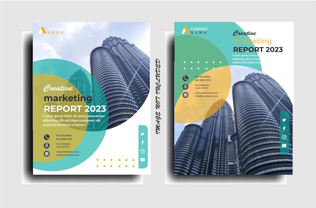 Vector annual report brochure flyer design template vector leaflet presentation book cover templates