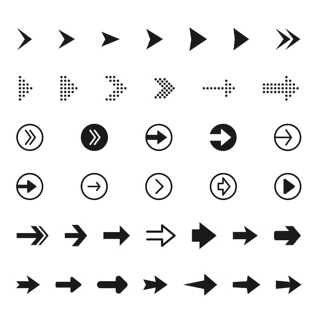 Vector Arrow Set Collection