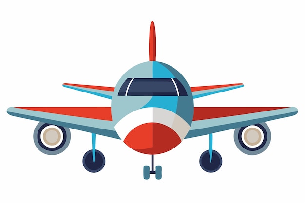 Vector art of Airplane on white background