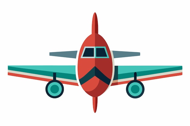 Vector art of Airplane on white background