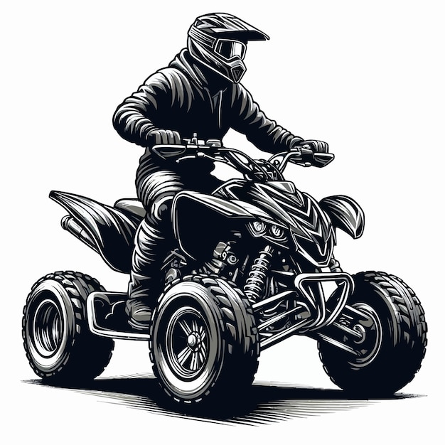 Vector Art of Fantastic ATV Motor