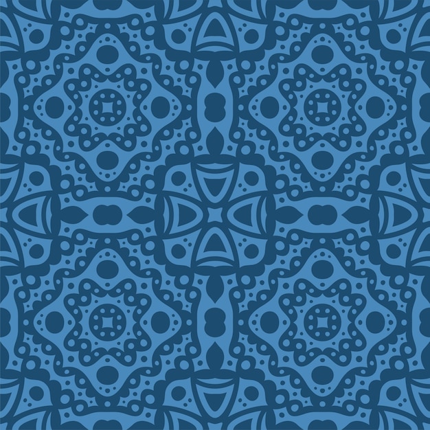 Vector art with abstract blue tile pattern