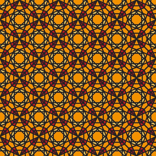 Vector Asian Geometric Seamless Pattern