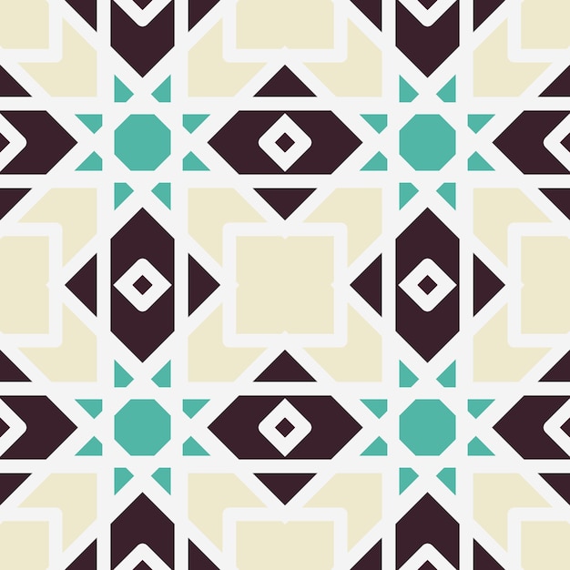 Vector Asian Geometric Seamless Pattern