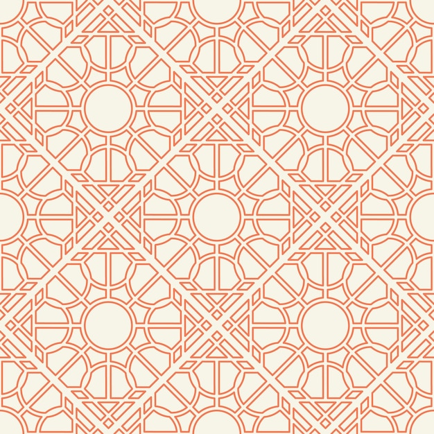 Vector Asian Linear Geometric Pattern