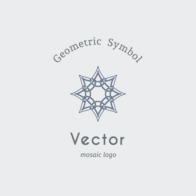 Vector Asian Linear Geometric Symbol