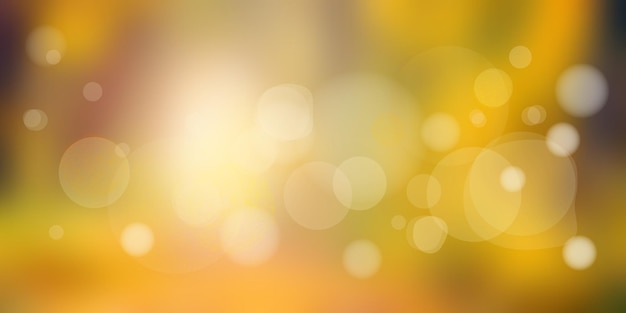 Vector autumn background blur and bokeh