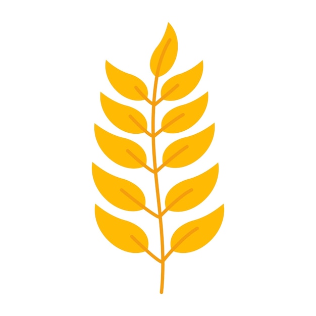 Vector autumn leaf fall plant icon