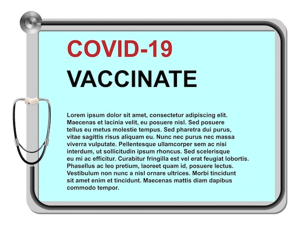 Vector background of coronavirus vaccine on white background Vector illustration for web design Vaccination with a vial with vaccine and syringe for immunization covid19