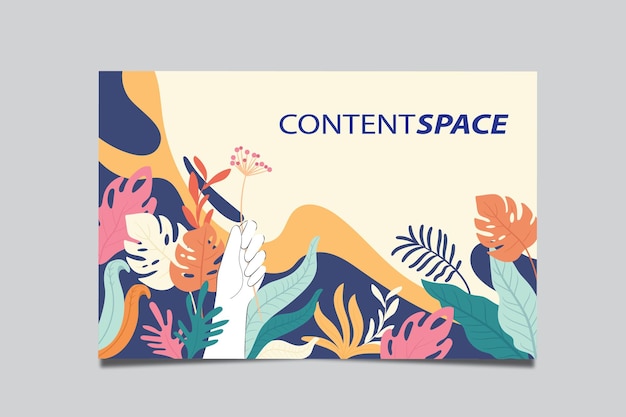 Vector background design with content scpace