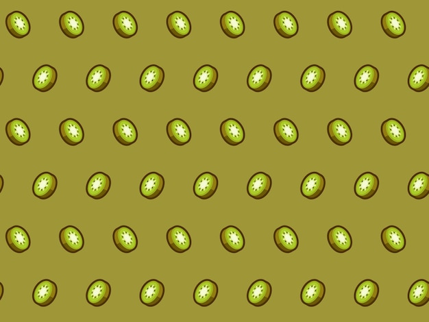 Vector background kiwi fruit pattern illustration