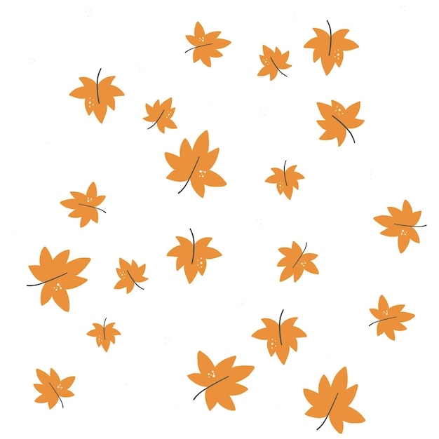 vector background with autumn leaves