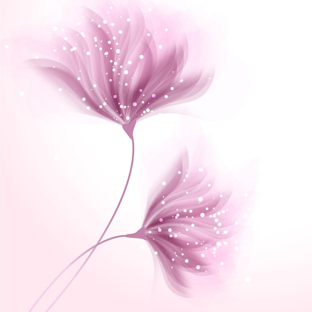 Vector vector background with flowers