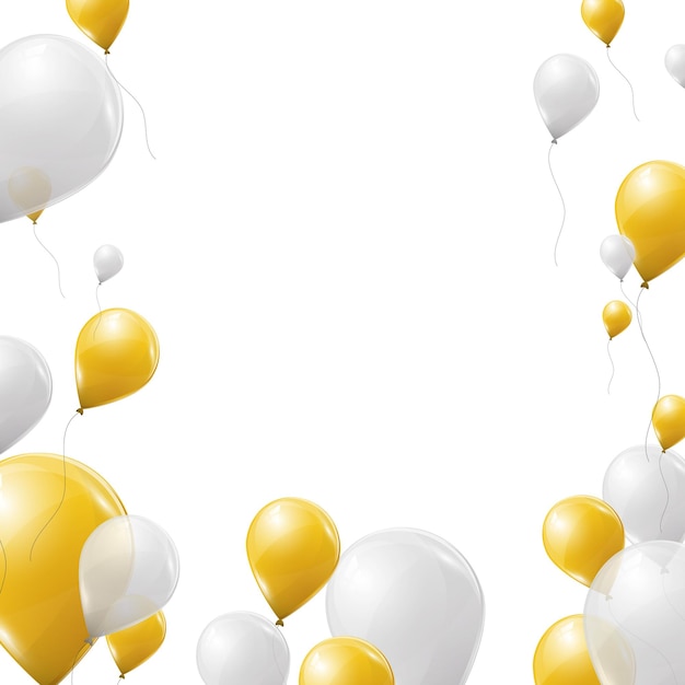 Vector  balloons isolated on white background