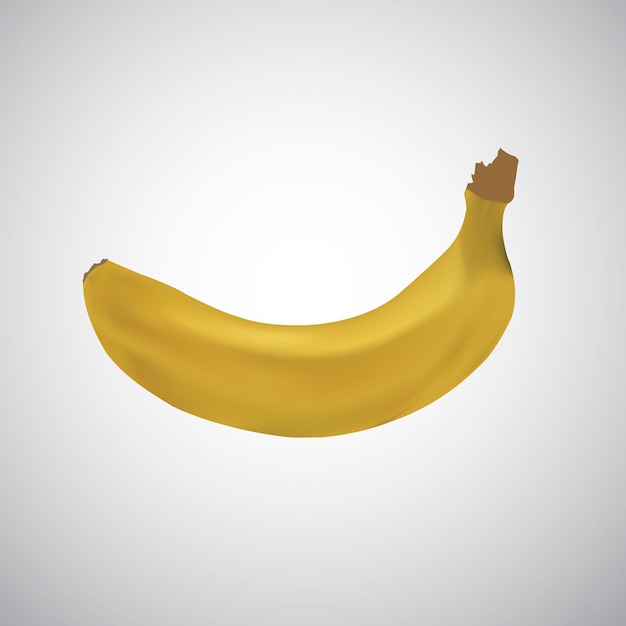 Vector Banana png on white background