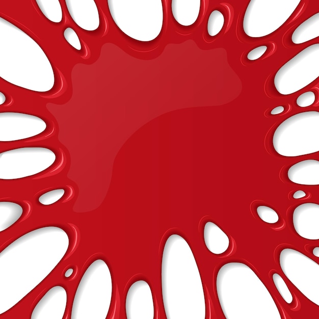 Vector banner with blood splash