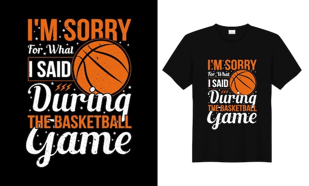 Vector vector basketball t shirt design with typography vintage