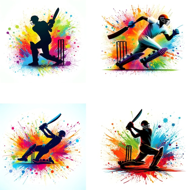 vector batsman playing cricket