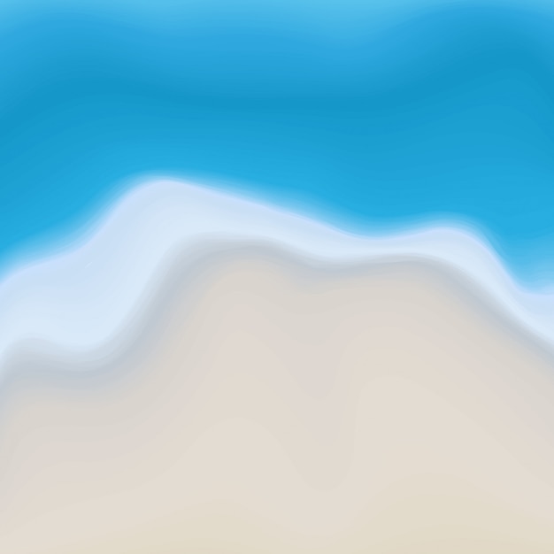 Vector Beach Sand and Water Abstract Painting Background