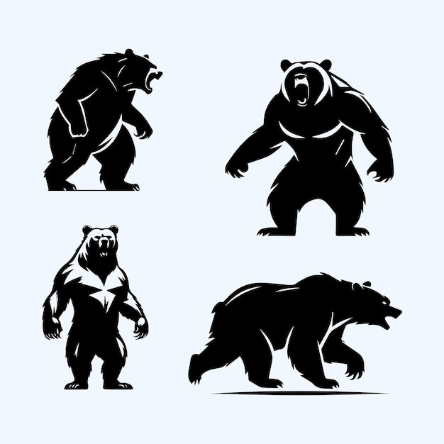 vector bear logo design