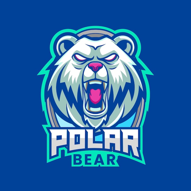 Vector of bear mascot logo template