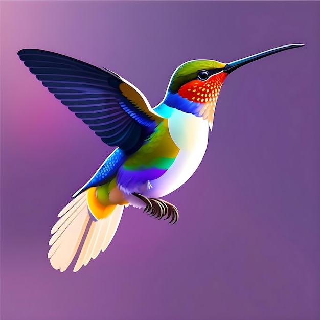 vector beautiful flying hummingbird design element for banners posters leaflets and brochures