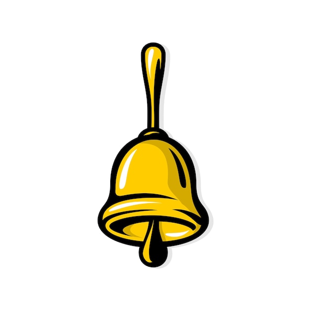 vector bell design or bell with a handle