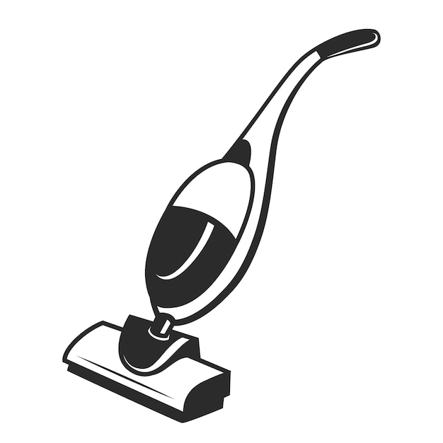 vector black cleaner icon on white background