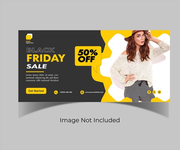 Vector vector black friday sale offer banner and social media post template