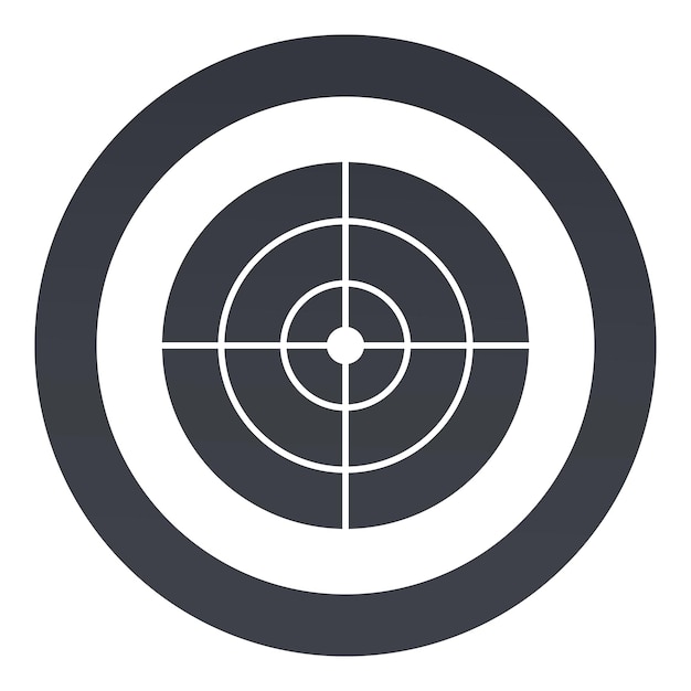 Vector Black Target Icon