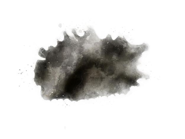 Vector of Black watercolor stain