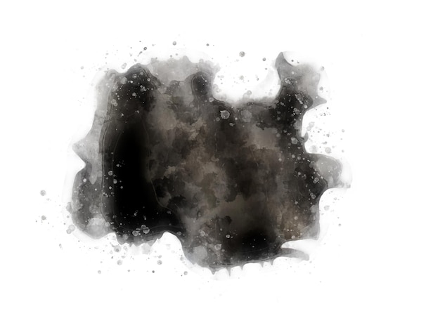 Vector of Black watercolor stain