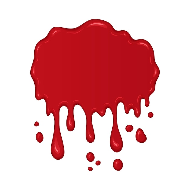 Vector blood splash or drop