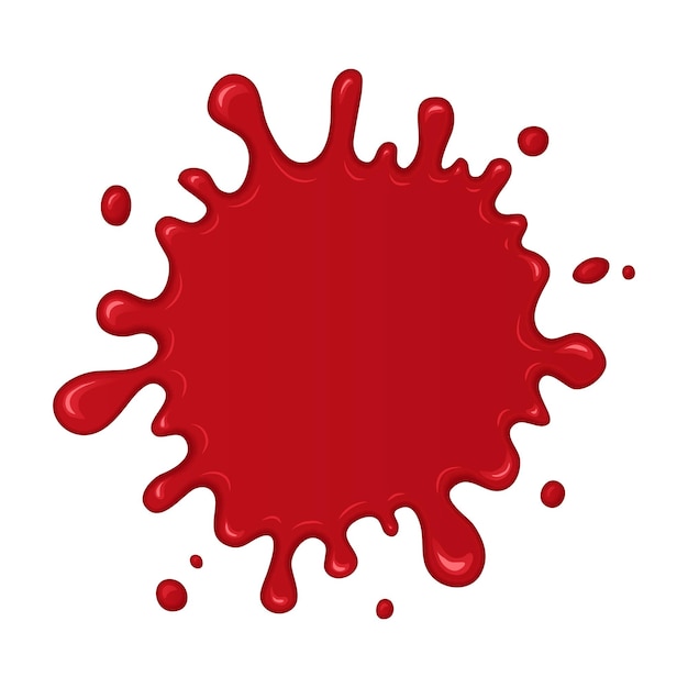 Vector blood splash or drop