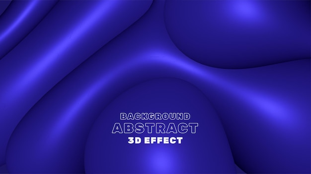 Vector blue 3d effect abstract background poster website and instagram stories