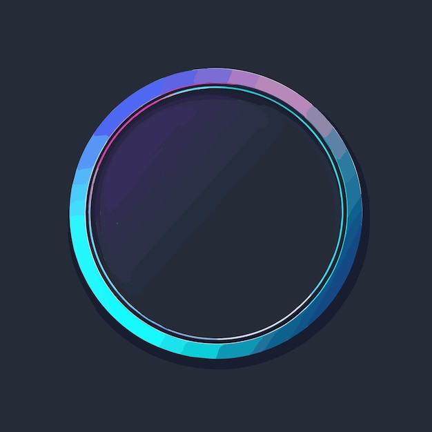 vector blue and black color circle logo